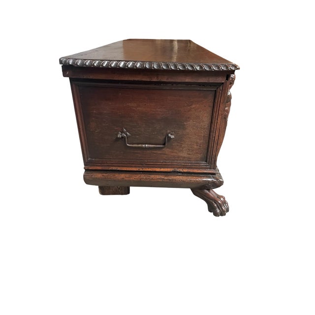 Antique Renaissance Cassone in Walnut, 1580 For Sale - Image 4 of 10