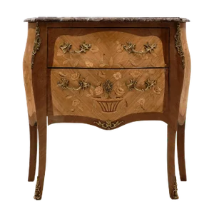 Louis XV Style Chest With Rouge Royal Marble