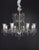 Fenice Crystal 8 Lights Chandelier in Polished Chrome and Glass by Aggiolight. Dimensions: D 80 x H 58 cm. Materials:...