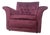 Vintage Lounge Chair in Purple Velvet, 1952 For Sale