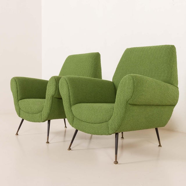 Vintage Lounge Chairs by Gigi Radice for Minotti, 1960s, Set of 2 For Sale - Image 10 of 14