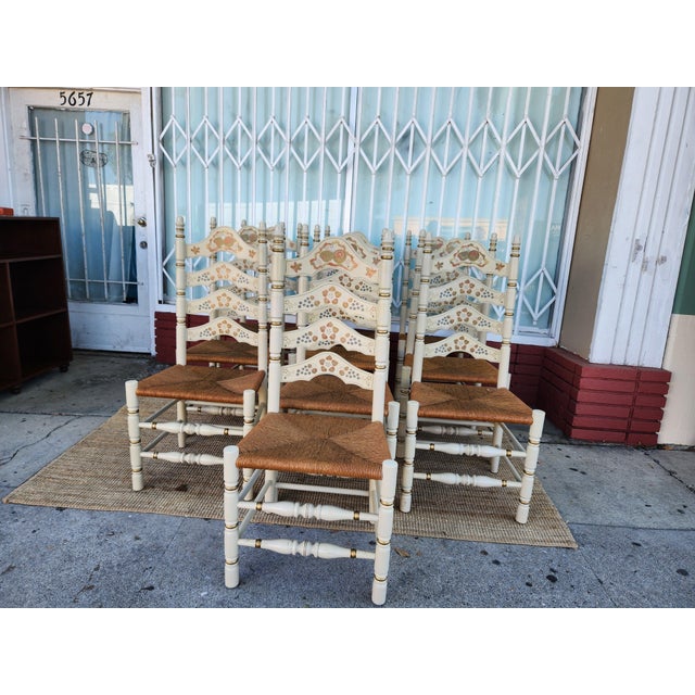 Mid 20th Century Set Of Ten Italian Dining Chairs For Sale - Image 11 of 12