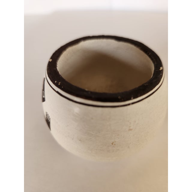Tribal Vintage, Native American Acoma Pueblo: Small Vessel With Lizards Signed by Emma Lewis For Sale - Image 3 of 9