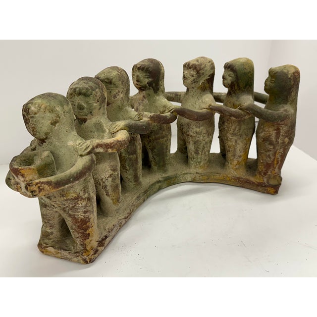 Folk Art 1950s Mexican Folk Art “Circle of Friends” Clay Unity Sculpture For Sale - Image 3 of 10