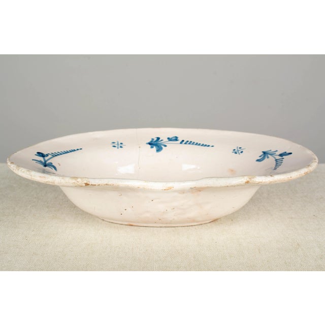 19th Century 19th Century French Faience Shaving Bowl For Sale - Image 5 of 8