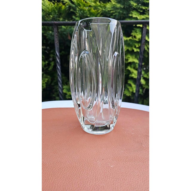 Glass Glass Vase by Rudolf Schrötter for Rosice Glassworks, 1950s For Sale - Image 7 of 7