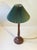 Brown Art Nouveau Tree Trunk Table Lamp Carved with Leaves, 1920s For Sale - Image 8 of 9