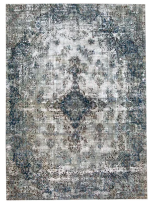 Mid-20th Century Vintage Distressed Wool Rug