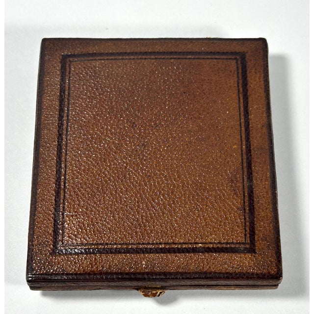 Black Antique Miniature Portrait Painting of Gentleman in Original Presentation Case For Sale - Image 8 of 10