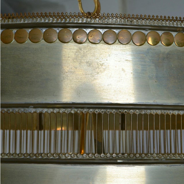 Metal Pendant Lamp with Brass and Copper Decorations For Sale - Image 16 of 18