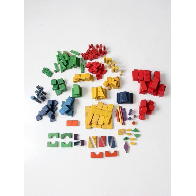 1970s Sears Little Learners Mailbag of Blocks Wooden Block Sets For Sale - Image 13 of 18