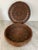 Vintage Round Wicker Button Basket With Wood Beaded Lid For Sale - Image 4 of 9