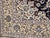 Vintage Fine Persian Nain Habibian Area Rug, Hand-Knotted Wool & Silk, Floral Pattern, 5x8, Navy & Ivory For Sale - Image 9 of 12