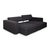 Andy Fabric Three-Seater Grey Anthracite Sofa with Manual Function from B&B Italia / C&B Italia For Sale - Image 6 of 16