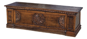 18th Century Rustic Trentino Chest in Carved Wood