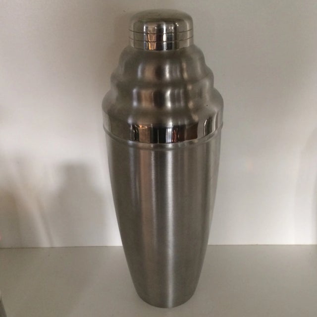 1970s Set of 3 Stainless Steel Cocktail Shakers For Sale - Image 5 of 13