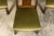 Set of 10 Mid-19th Century French Directoire Walnut Dining Chairs in Olive Green For Sale In New York - Image 6 of 18