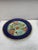 French Majolica plate Onnaing Circa 1890. flowers and blackberries.