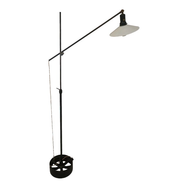 Vintage Industrial Floor Lamp For Sale