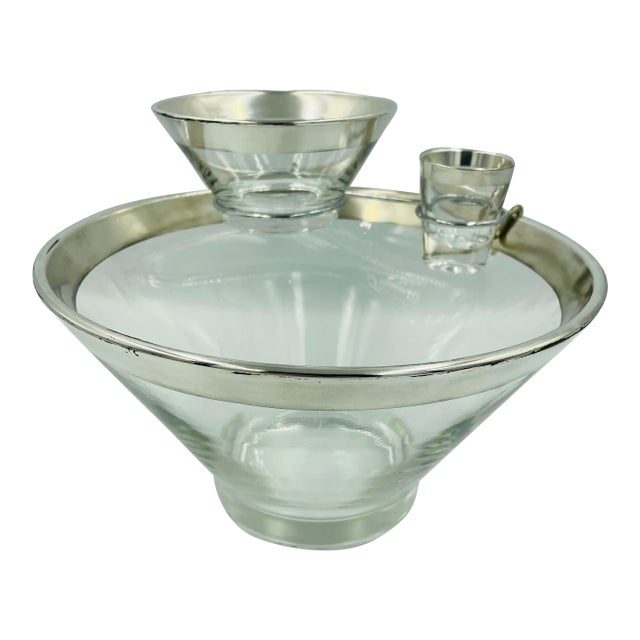 Mid 20th Century Dorothy Thorpe Complete Shrimp Server Set- 4 Pieces For Sale