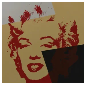 Sunday B. Morning after Andy Warhol, Golden Marilyn 44, Silkscreen Print