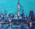 "Nyc Skyline New Yorker Building" Oil Painting on Gallery Wrap Canvas For Sale - Image 4 of 5
