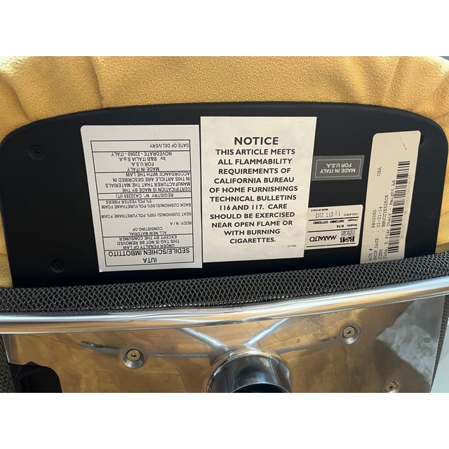 Italian Modern Swivel Chair For Sale In Chicago - Image 6 of 6