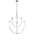 Modern Kelly Wearstler for Visual Comfort Signature Pedra Large Two-Tier Chandelier in Polished Nickel with Alabaster For Sale - Image 3 of 3