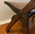 Antique Oak Double Seat Folding Bench by Brunswick Seating Works Inc., Lawrenceville Va For Sale In Washington DC - Image 6 of 7