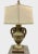 Teal Mid 20th Century Carved and Painted Italian Lamp With Finial and Shade For Sale - Image 8 of 8