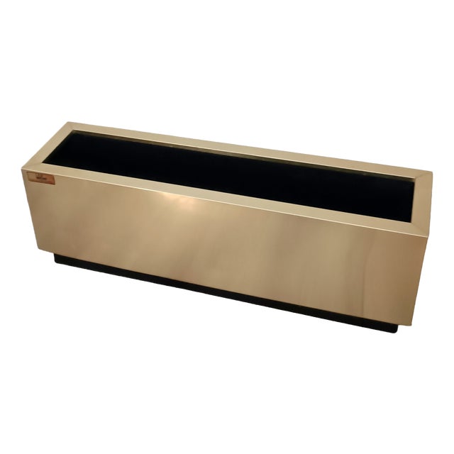 Brass Planter by Hobby Flowers Barcelona, ​​1990s For Sale