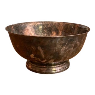 Antique Silver Plated Revere Bowl For Sale