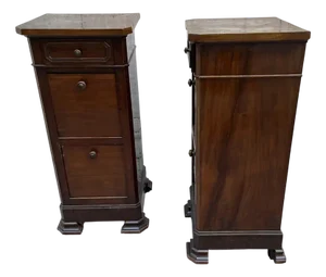Antique Bedside Tables, 19th Century, Set of 2