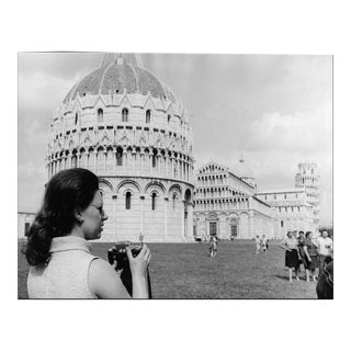1968 Princess Margaret in Pisa Black & White Photograph For Sale