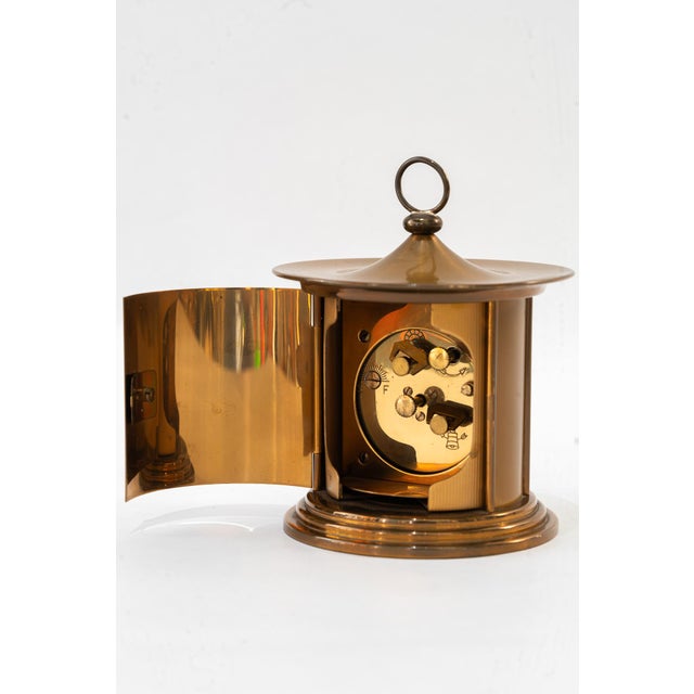 Swiss Watch Table Clock Carmic Geneve 7 Jewels, 1950s For Sale - Image 10 of 16