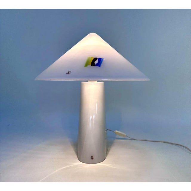 Sculptural Glass Table Lamp from Peill & Putzler, Germany, 1980s For Sale - Image 15 of 18