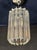 Timeless vintage murano ceiling lamp, venini-style, 1970s. Featuring 14 murano glass crystal quadrihedral prisms. With a...