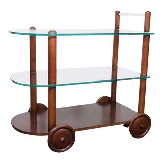 Art Deco Gilbert Rohde Bar Cart For Sale