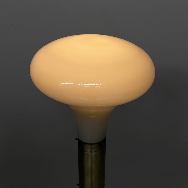 Metal Italian Modern Floor Lamp in Murano Glass, 1970s For Sale - Image 7 of 18