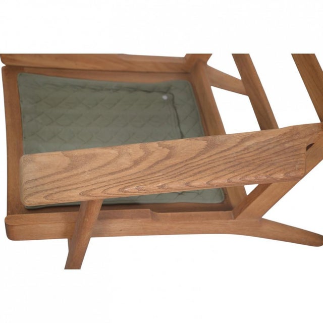 GE290 Chair in Oak and Black Leather by Hans Wegner, 1980s For Sale - Image 16 of 18
