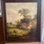 Made in 1924 reproduction print on canvas copy of James Edward Meadows titled Rustic Peace framed signed made by Wanamaker...