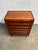 Danish Teak Mid Century Modern 6 Drawer Commode Chest of Drawers 1960s For Sale - Image 4 of 4