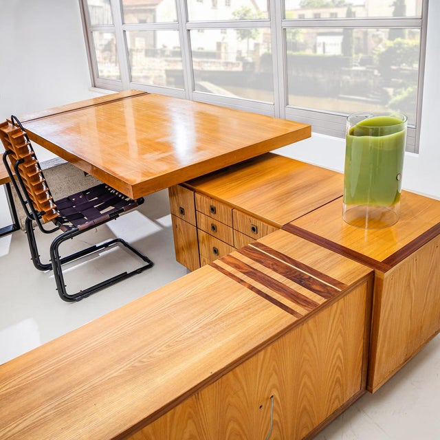 Large U-Shaped Executive Desk, Italy, 1960s For Sale - Image 10 of 13