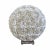 Ivory Shell Covered Orb Light Fixture on Lucite Base For Sale - Image 8 of 8