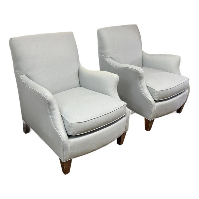 Ballard Designs Wembley Club Chairs, Pair For Sale