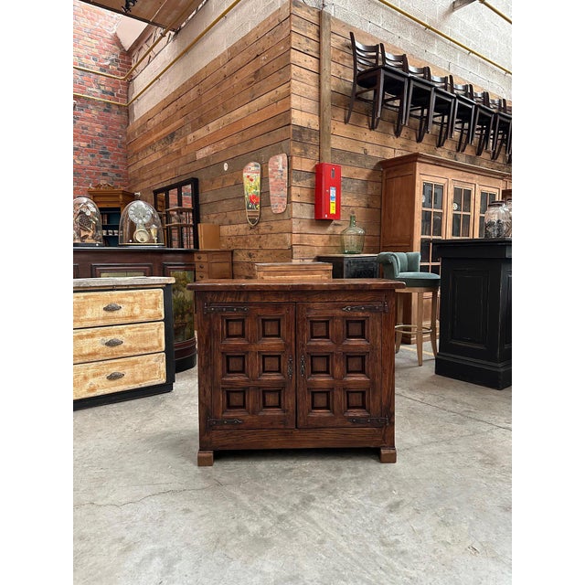 Brutalist Sideboard with Drawers, 1950s For Sale - Image 4 of 12