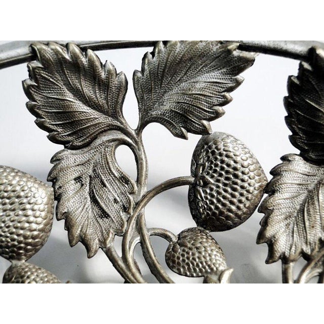 Metal Fruit Basket from Fraget, Poland, Early 20th Century For Sale - Image 7 of 12