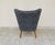 Vintage Chair in Heather Grey Fabric, 1960s For Sale - Image 4 of 8