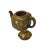 Chinese Vintage Chinese Mustard Yellow Graphic Zisha Clay Teapot Art Display For Sale - Image 3 of 9