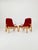 Swedish mid-century armchairs, Metro, by Sam Larsson for Dux, 1960s. Frame and circular base made of beech, seat and...